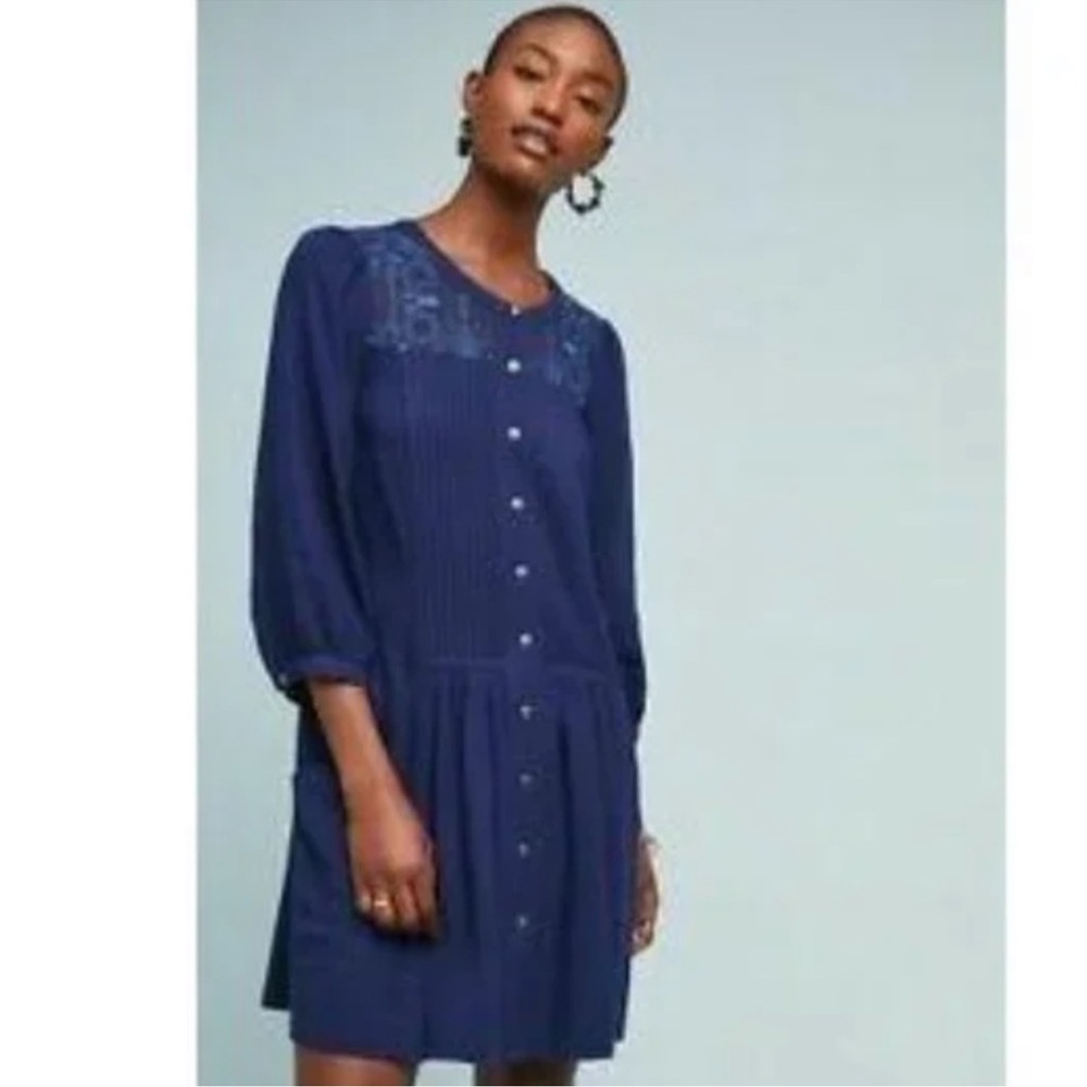 NWT Anthropologie Dubois Embroidered Tunic Dress - Picture 3 of 6